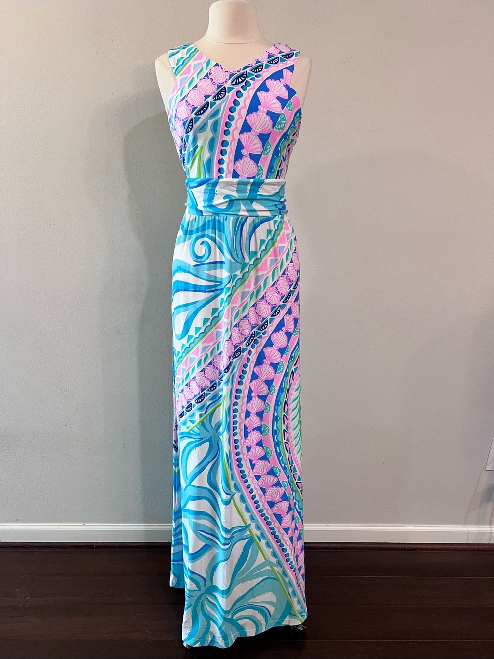 NWT Lilly  Pulitzer Marco Maxi Dress | Coco Island Multi | Size Large